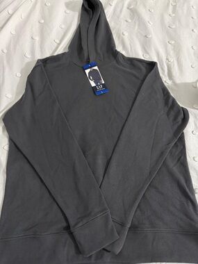 GAP Men’s Crewneck Hoodie in Charcoal Gray